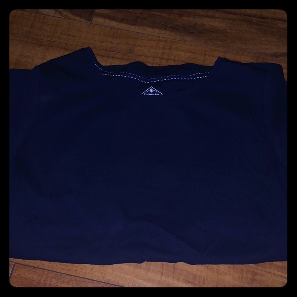 Dark blue Tight Fit Short Sleeve